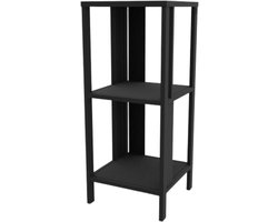 Steellish Column Divider Zuil - Sokkel - Plantenzuil - Kast - Metaal - Zwart - 40x40x95cm