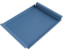 Steellish Dienblad Rechthoek - Tray - Aluminium - Duif Blauw - 62×44×5