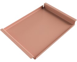 Steellish Dienblad Rechthoek - Tray - Aluminium - Oud Roze - 62x44x5 cm