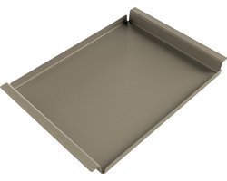 Steellish Dienblad Rechthoek - Tray - Aluminium - Taupe - 62x44x5 cm