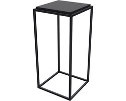 Steellish Light Zuil - Plantenzuil - Sokkel - Metaal - Zwart - L45xB45xH95 cm