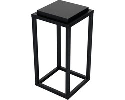 Steellish Light Zuil - Sokkel - Plantenzuil - Zwart - Metaal - 50 cm