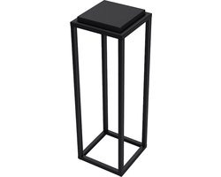 Steellish Light Zuil – Sokkel – Plantenzuil – Zwart – Metaal – 75 cm