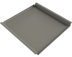 Steellish Vierkant Dienblad - Tray - Aluminium - Lichtgrijs - 70x70 cm