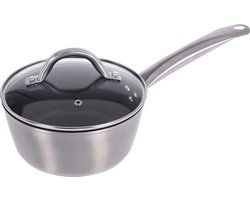 Steelpan met deksel - Ø18cm - gesmeed aluminium