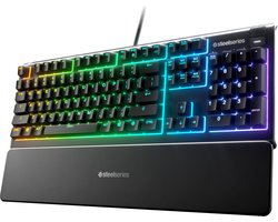 SteelSeries Apex 3 - RGB - Membraan Gaming Toetsenbord - Qwerty - Zwart