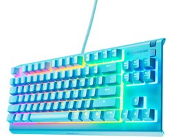 SteelSeries Apex 3 TKL - Aqua - RGB Gaming Toetsenbord - US Qwerty - IP32 Waterbestendig