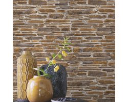 Steen Behang 3d rasch natuursteen 863444