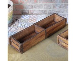 Steenmal Dubbel hout - Vintage - Outentiek - baksteen mal