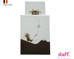 Steff Swissy - koe - dekbedovertrek 140x100 cm met kussensloop