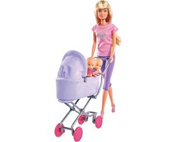 Steffi Love met Kinderwagen en Baby's