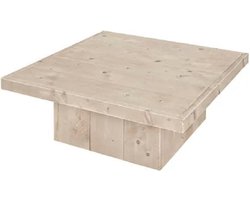 Steigerhout salontafel blokpoot - oud steigerhout - 80x80x45 hoog
