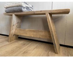 steigerhouten bankje XL - kruk - Gebruikt hout - 90x19,5x47 cm