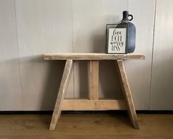 steigerhouten krukje - Bankje - Gebruikt hout - 50x19,5x47 cm