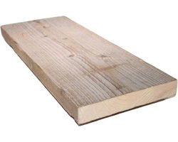Steigerhouten Wandplank 80 cm - 2x Geschuurd - Robuuste Boekenplank voor Woonkamer of Slaapkamer