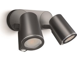 Steinel DUO LED-Spot - Wandlamp met Bewegingssensor - Antraciet