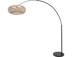 Steinhauer Booglamp Sparkled Light Zwart Bamboe Naturel