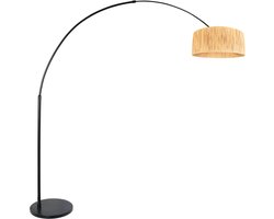 Steinhauer Booglamp Sparkled Light Zwart Gras Naturel