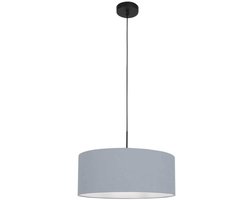 Steinhauer - hanglamp - Sparkled Light - blauw - linnen metaal - Ø 50cm - E27 - 3924ZW