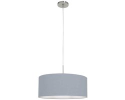 Steinhauer - hanglamp - Sparkled Light - blauw - linnen metaal - Ø 50cm - E27 - 3993ST