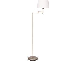 Steinhauer Mexlite - Vloerlamp - Staal - Stoffen kap