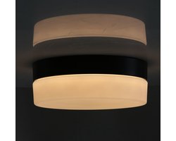 Steinhauer - Plafondlamp Ikaro Ø 24 cm IP44 zwart