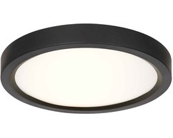 Steinhauer - plafonniere - Ceiling and wall - zwart - metaal - Ø 30cm - LED - 4132ZW
