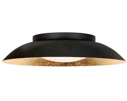 Steinhauer - plafonniere - Ceiling and wall - zwart - metaal - Ø 40cm - LED - 4127ZW