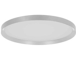 Steinhauer - plafonniere - Flady - staal - linnen metaal - Ø 50cm - LED - 3686ST
