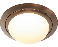Steinhauer plafonniere Ikaro - brons - metaal - 29 cm - ingebouwde LED-module - 1366BR