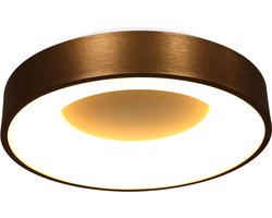 Steinhauer plafonniere Ringlede - brons - metaal - 48 cm - ingebouwde LED-module - 2563BR