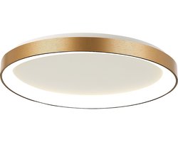 Steinhauer plafonniere Ringlede - goud - kunststof - 28 cm - ingebouwde LED-module - 3690GO