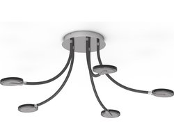 Steinhauer plafonniere Turound - staal - metaal - 91,5 cm - ingebouwde LED-module - 3376ST