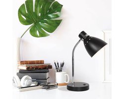 Steinhauer tafellamp Spring - zwart - metaal - 14 cm - E27 fitting - 3391ZW