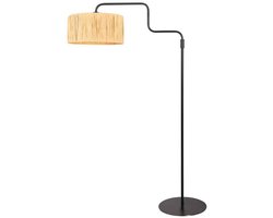 Steinhauer - vloerlamp - Bloeba - naturel zwart - metaal zeegras - Ø 50cm - E27 - 4171ZW