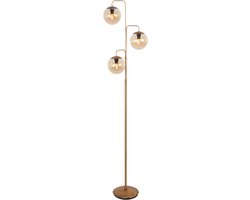 Steinhauer - vloerlamp - Bollique - brons - glas metaal - Ø 40cm - E14 - 4611BR