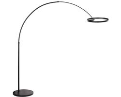 Steinhauer - vloerlamp - Ringlux - zwart - metaal - booglamp - LED - 4130ZW