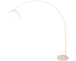 Steinhauer - vloerlamp - Sparkled Light - beige wit - kunststof metaal - booglamp - E27 - 4314CR