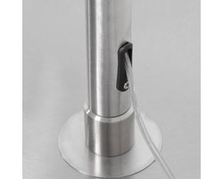 Steinhauer - vloerlamp - Sparkled Light - staal - metaal velours stof - booglamp - E27 - 8241ST
