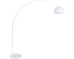Steinhauer - vloerlamp - Sparkled Light - wit - kunststof metaal - booglamp - E27 - 7348W