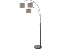 Steinhauer vloerlamp Sparkled light - zwart - metaal - 3823ZW