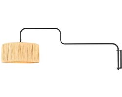 Steinhauer - wandlamp - Bloeba - naturel zwart - metaal zeegras - Ø 40cm - E27 - 4182ZW