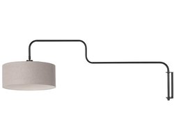 Steinhauer Wandlamp Bloeba zwart met grijs - 4174ZW