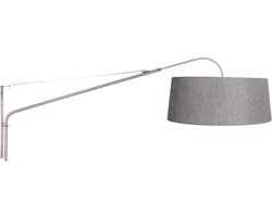 Steinhauer - wandlamp - Elegant Classy - staal - metaal textiel - leeslamp - E27 - 4621ST