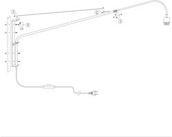 Steinhauer - wandlamp - Elegant Classy - zwart - metaal textiel - leeslamp - E27 - 4623ZW