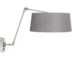 Steinhauer - wandlamp - Prestige Chic - staal - metaal textiel - leeslamp - E27 - 4700ST