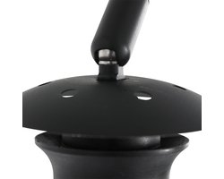 Steinhauer - wandlamp - Sparkled Light - naturel zwart - metaal textiel - booglamp - E27 - 4343ZW