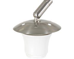 Steinhauer - wandlamp - Sparkled Light - staal zwart - metaal textiel - leeslamp - E27 - 4403ST