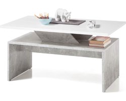 Stella® Salontafel - Salontafels - Woonkamer - Bijzettafel - Bijzettafels - Bijzettafel Marmer - Sidetable - Salontafel Zwart - Salontafel Met Opbergruimte - Salontafel Vierkant - Salontafel Industrieel - Laptoptafel - Salontafel Marmer