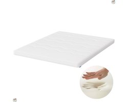 Stella Topper - Monaco - 180x200 - 12cm dik - Nasa Traagschuim - Afritsbaar - wasbaar - Luxe Topdekmatras - Matrastopper - Topmatras